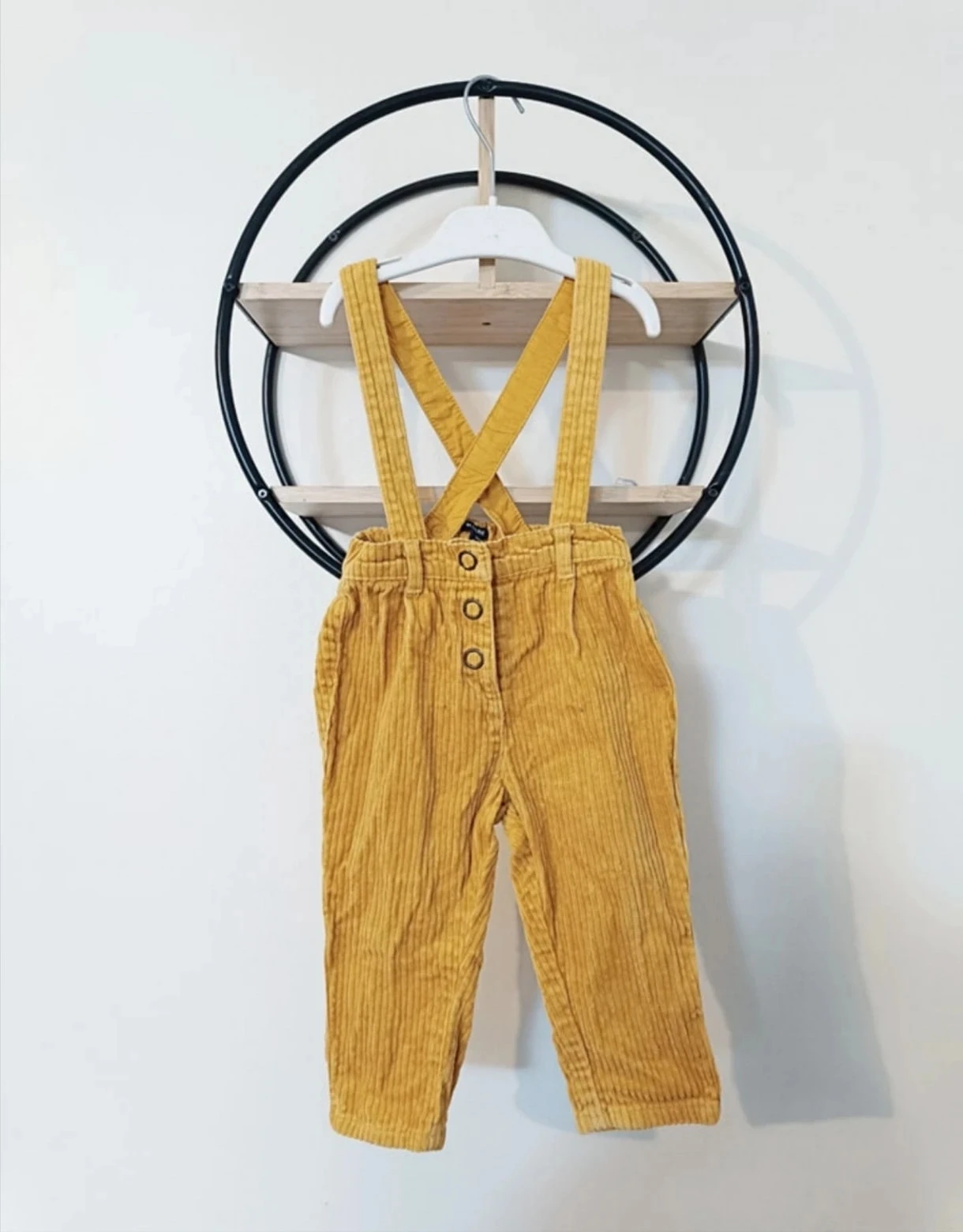 18 mois pantalon a bretelles salopette côtelé